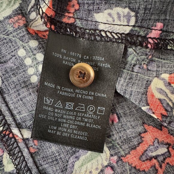 Conversations by Anthropologie 21 of 52 Bow Front Blouse Shirt Women's 4 Floral - Picture 7 of 7